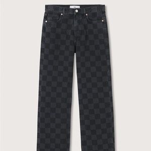 Mango Checkered Jeans